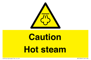 Caution Hot steam